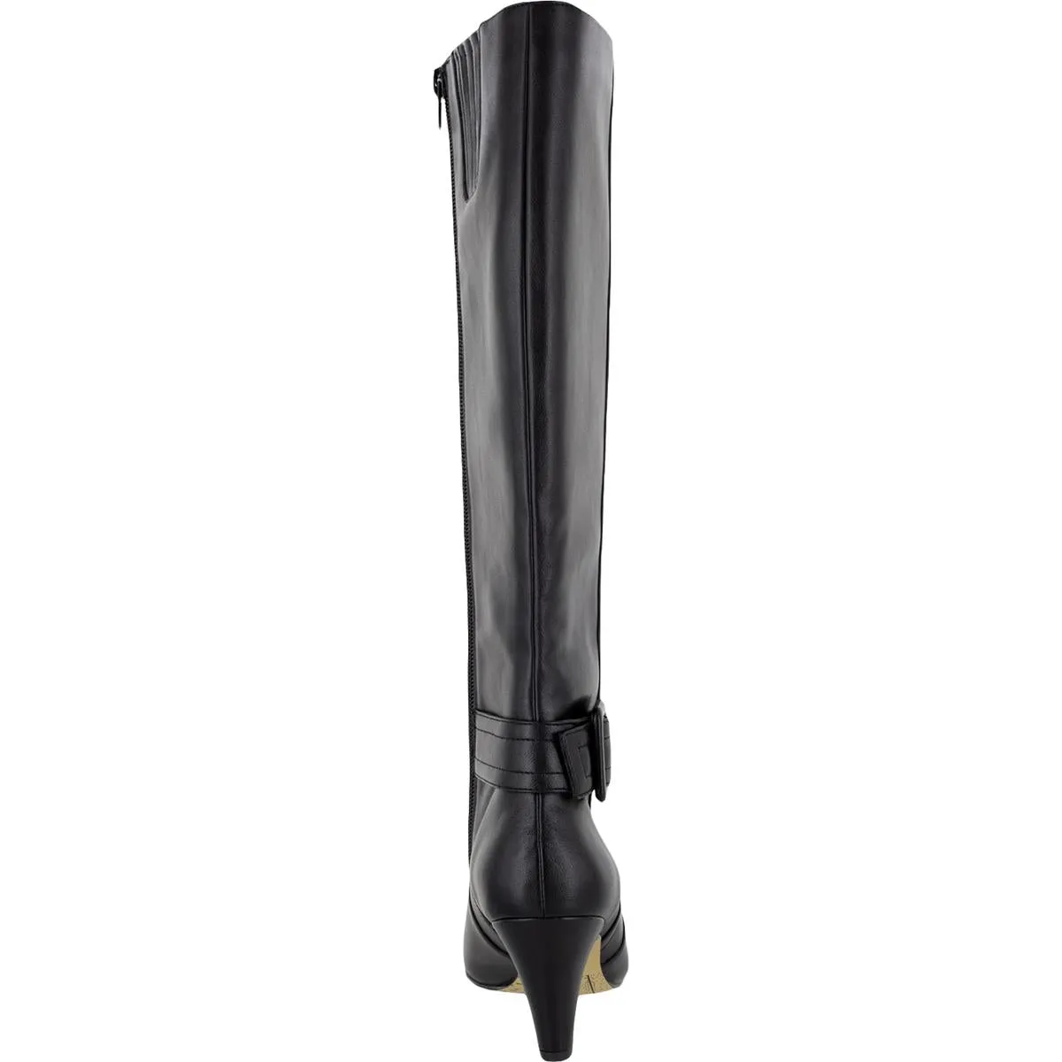 Troy II Womens Leather Almond Toe Knee-High Boots