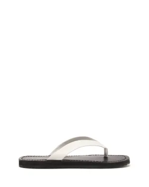 Undone Thong Sandal White
