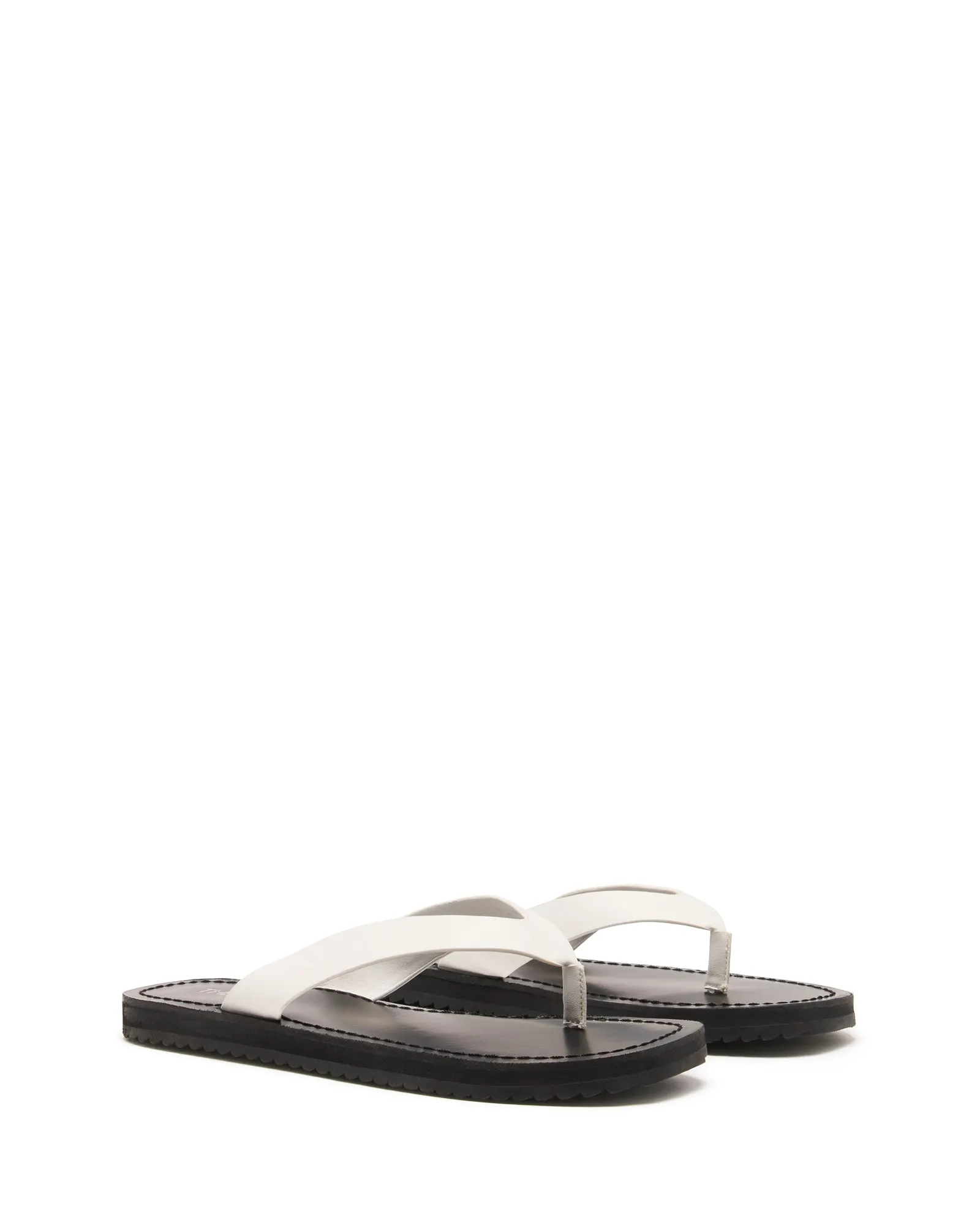 Undone Thong Sandal White
