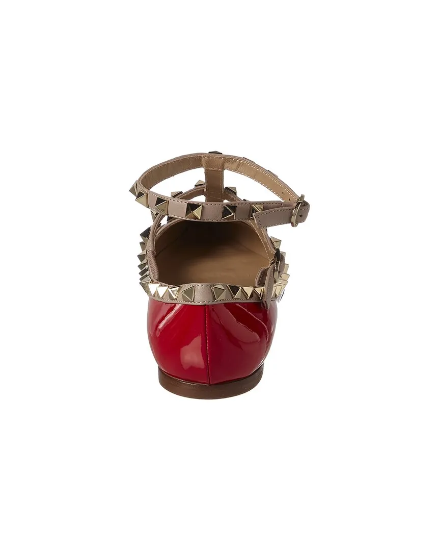 Valentino Rockstud Caged Leather Flat