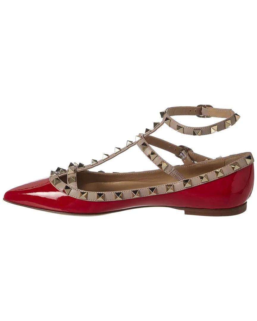 Valentino Rockstud Caged Leather Flat