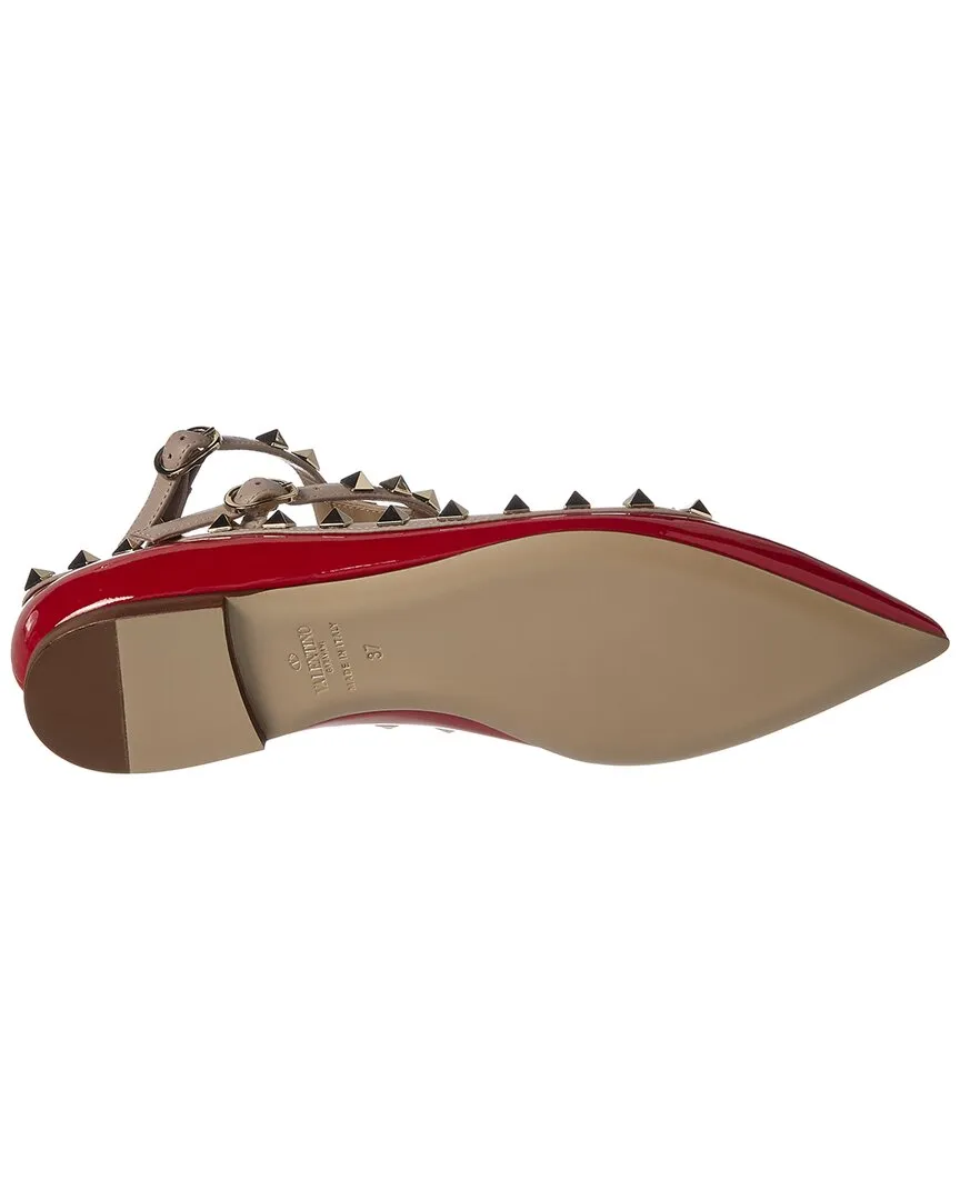 Valentino Rockstud Caged Leather Flat