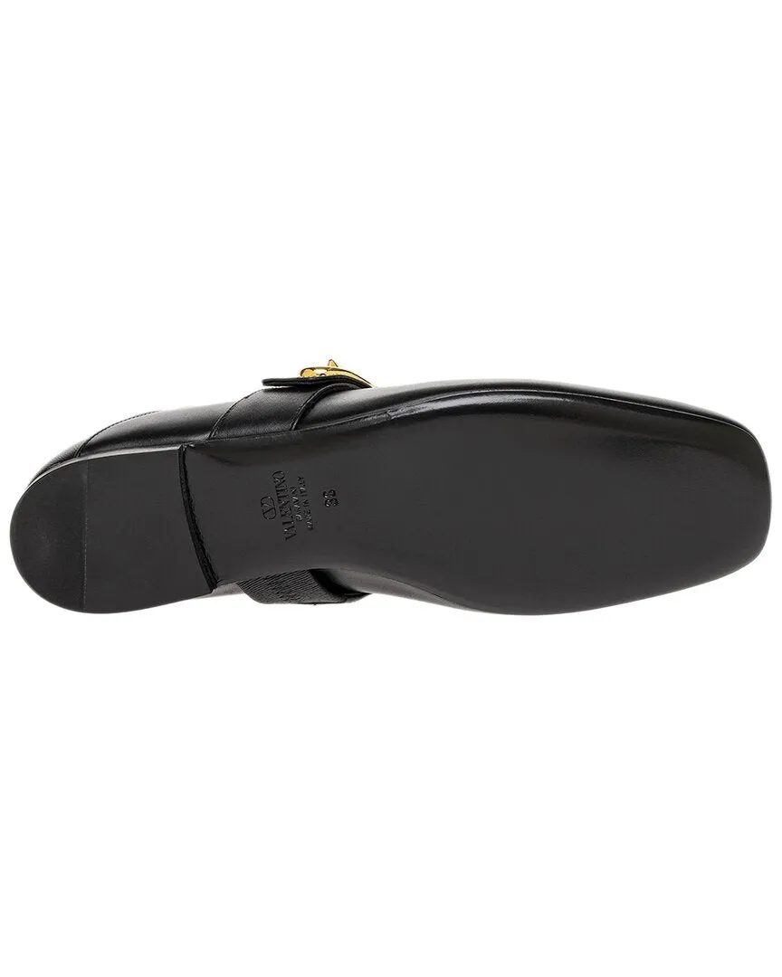Valentino VLogo Leather Ballerina Flat