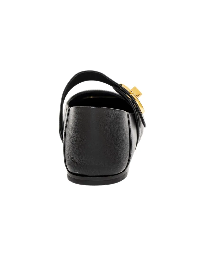Valentino VLogo Leather Ballerina Flat