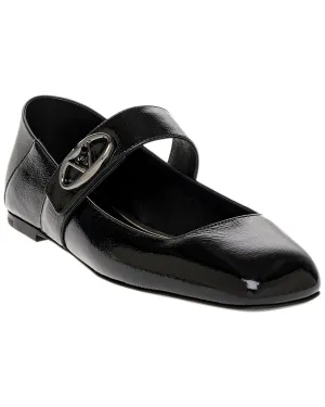Valentino VLogo Mary Jane Leather Ballerina Flat