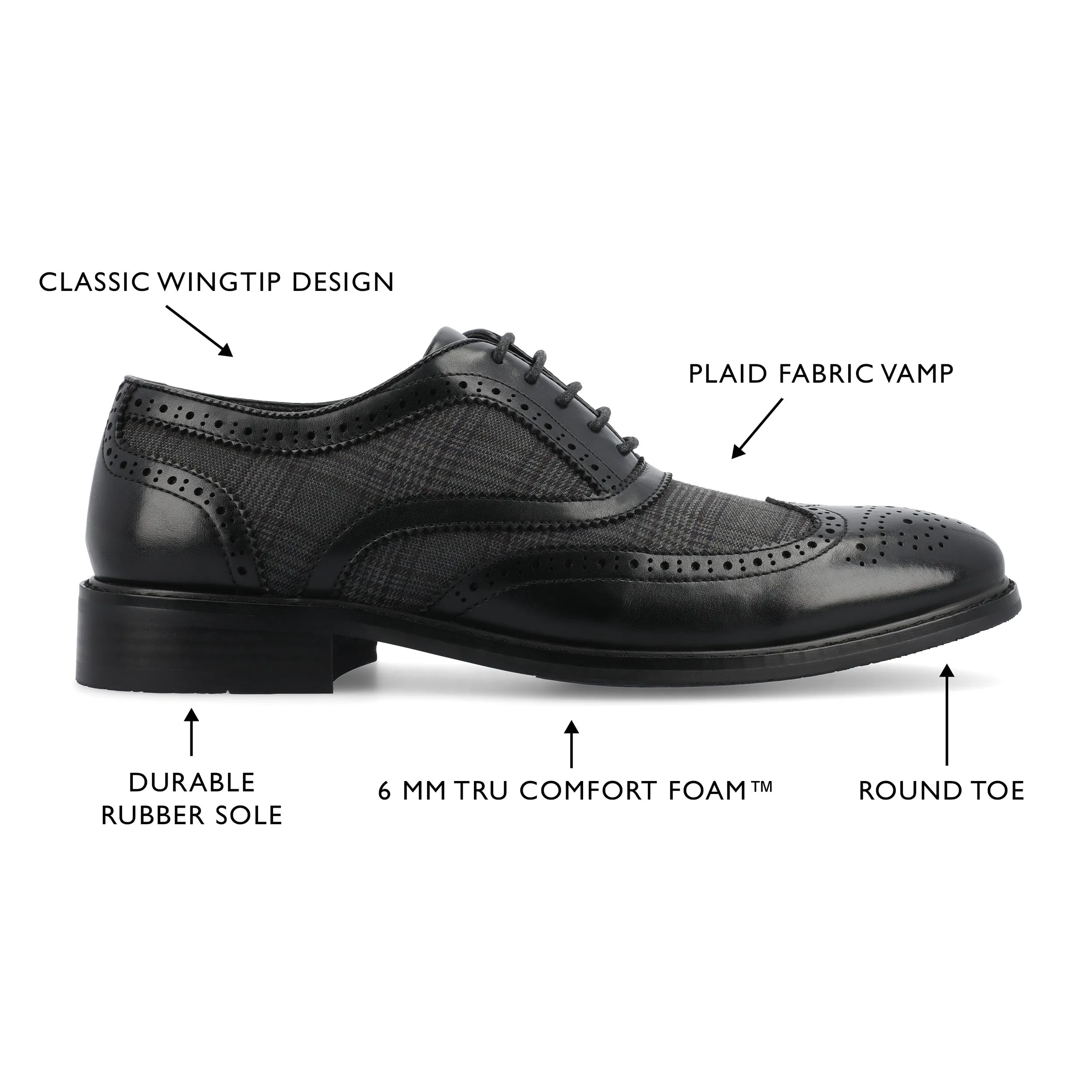 Vance Jerome Wingtip Oxford