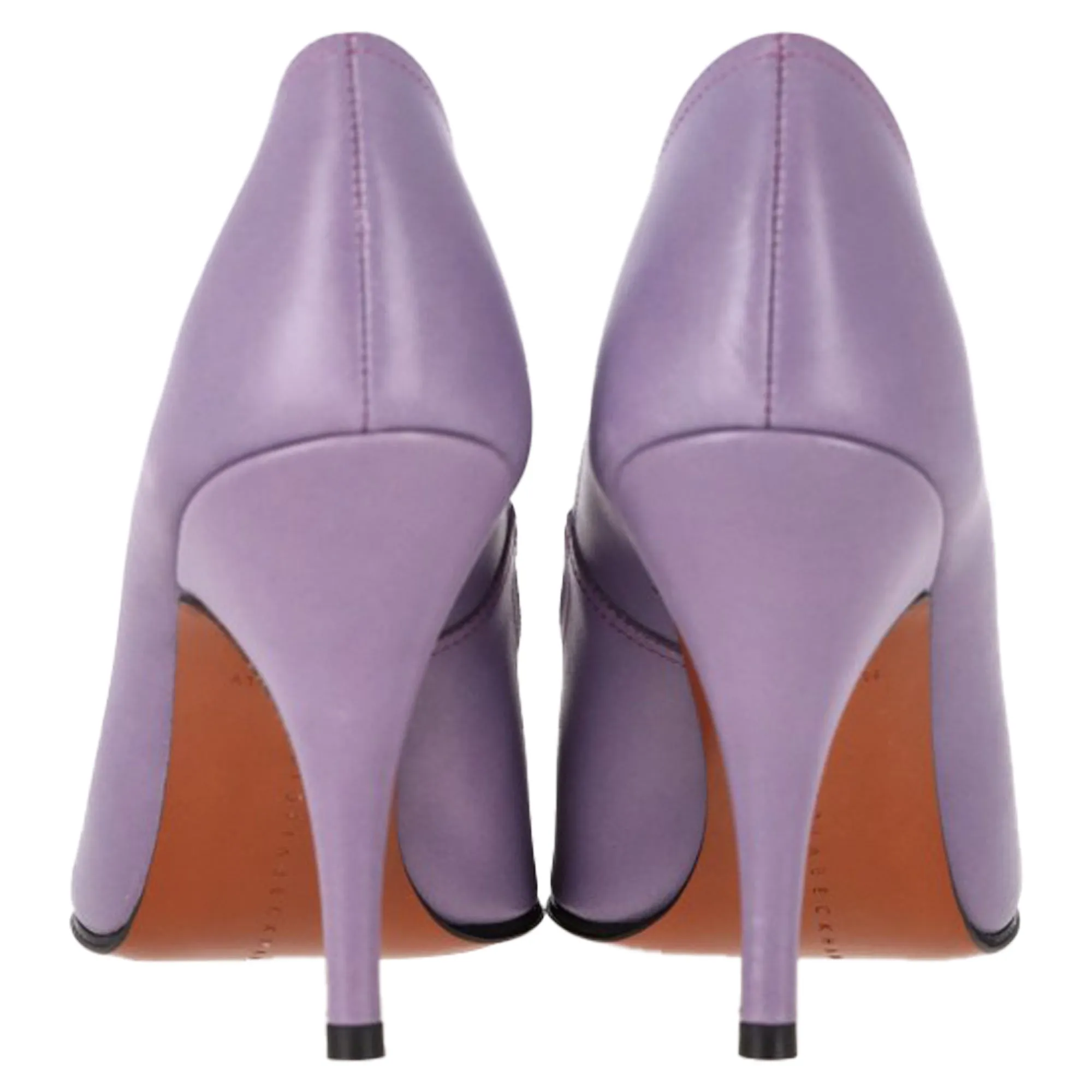 Victoria Beckham Pointed Toe Pumps in Purple Leather