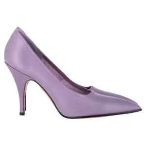 Victoria Beckham Pointed Toe Pumps in Purple Leather