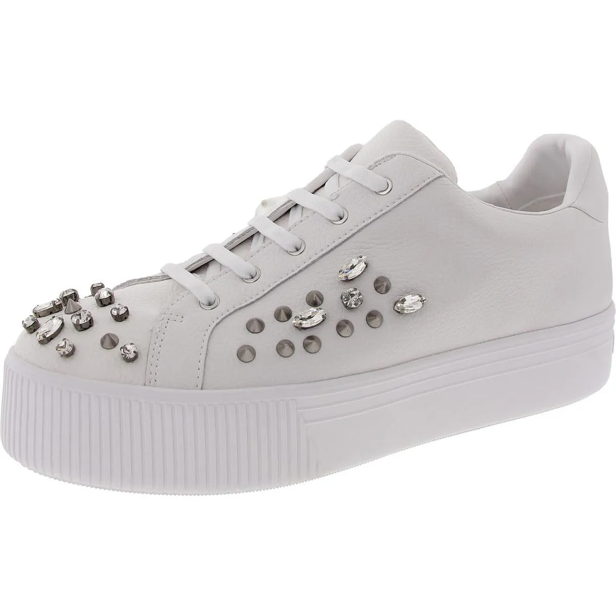 Vina Womens Pebbled Leather Casual And Fashion Sneakers