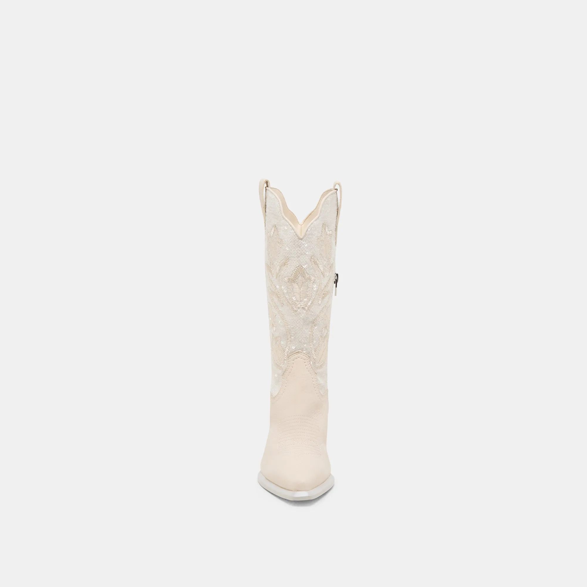 VORAH PEARL BOOTS CREME SEQUIN