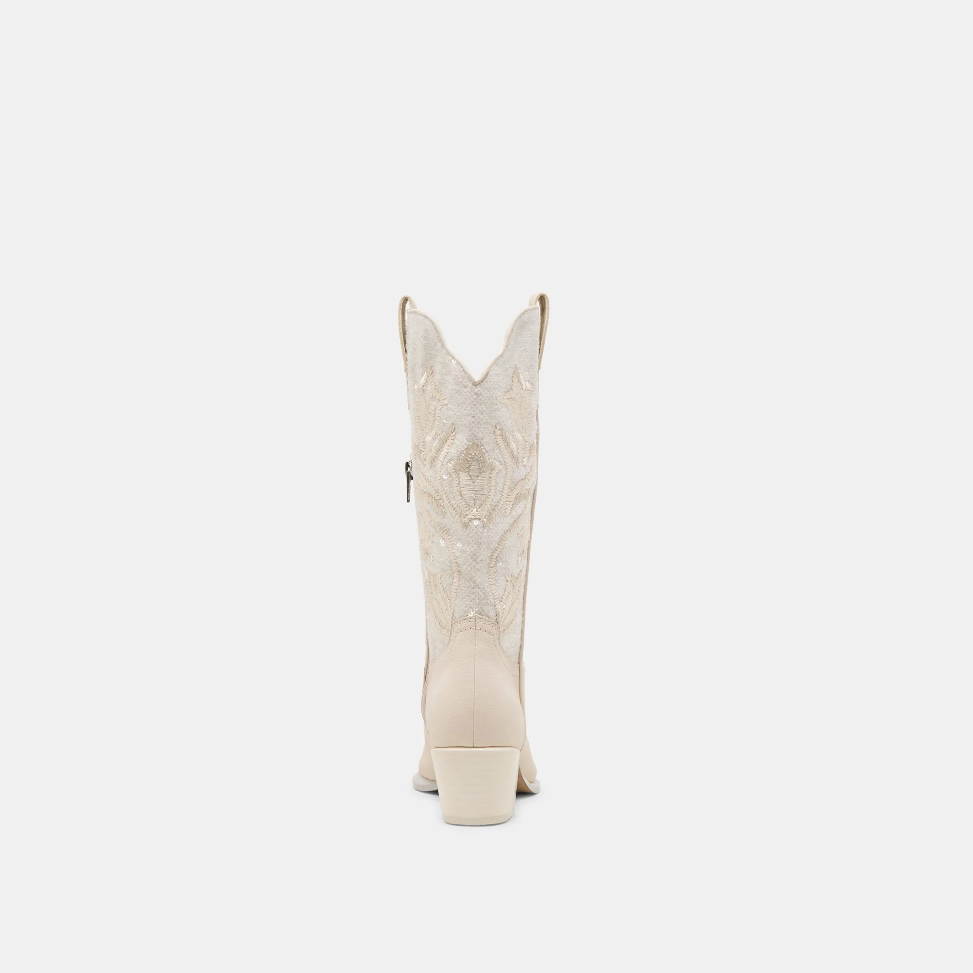 VORAH PEARL BOOTS CREME SEQUIN