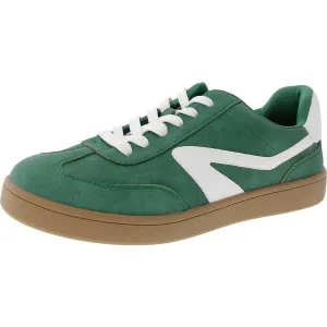Voyage Womens Lace-Up Faux Leather Skate Shoes