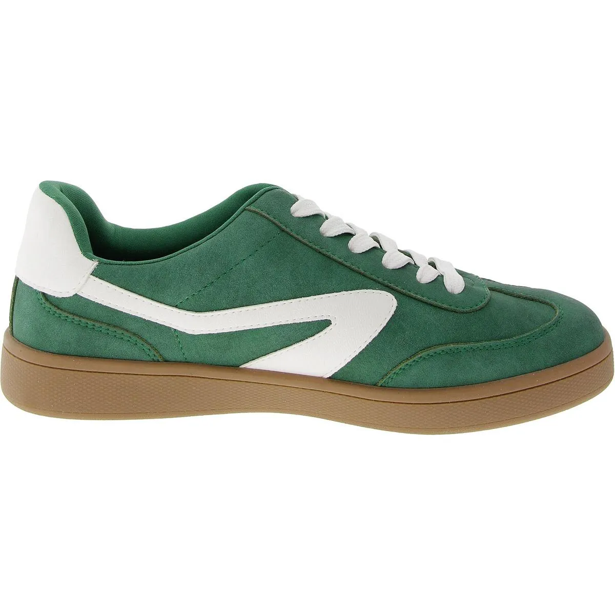 Voyage Womens Lace-Up Faux Leather Skate Shoes