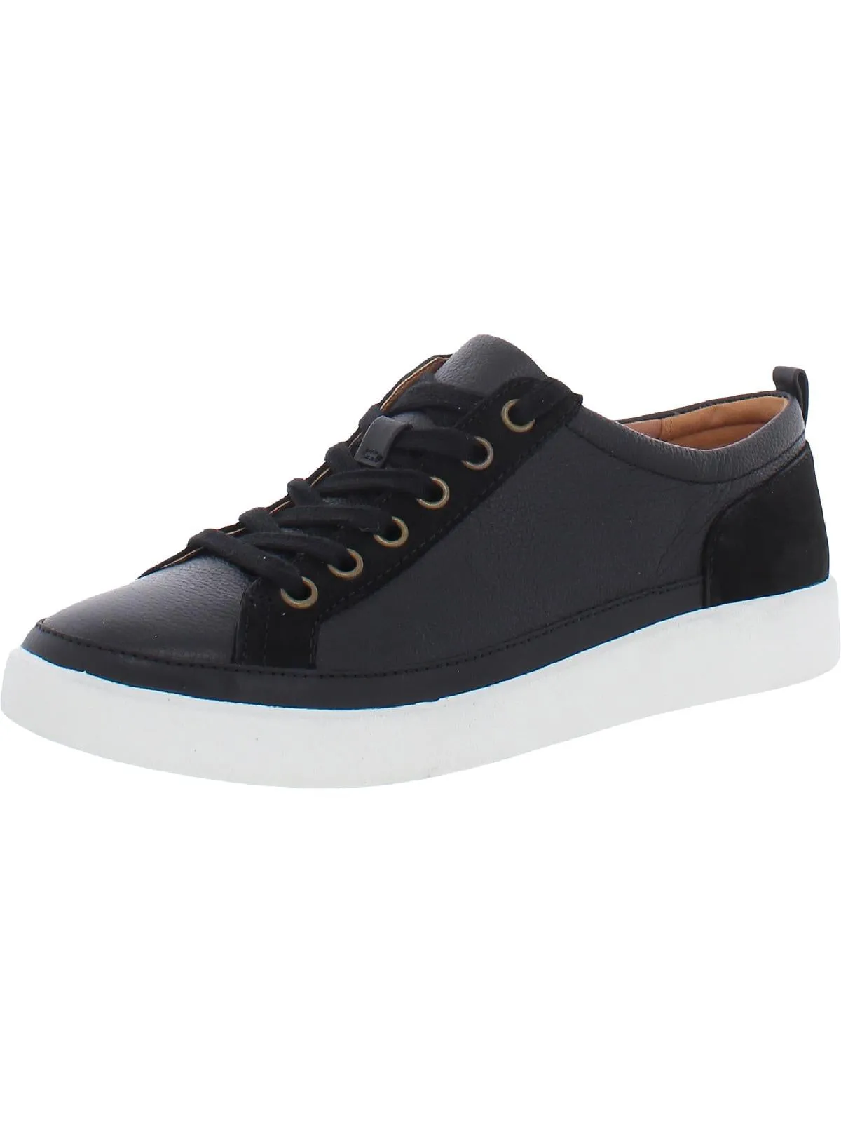 Winny Womens Leather Lace Up Casual and Fashion Sneakers
