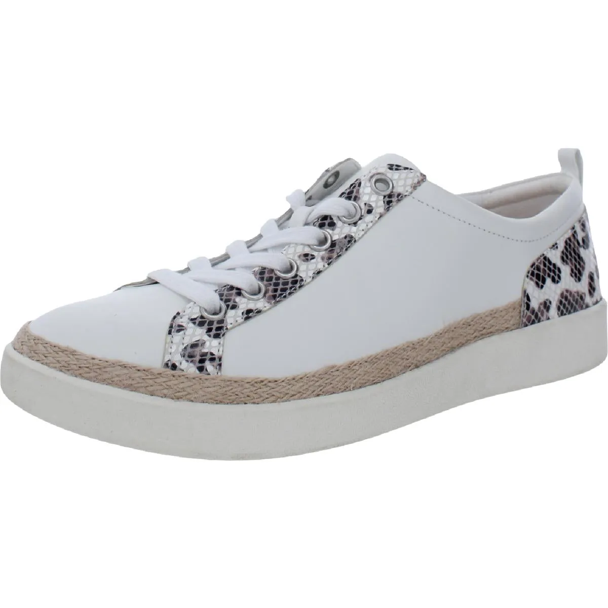 Winny Womens Leather Lace Up Casual and Fashion Sneakers