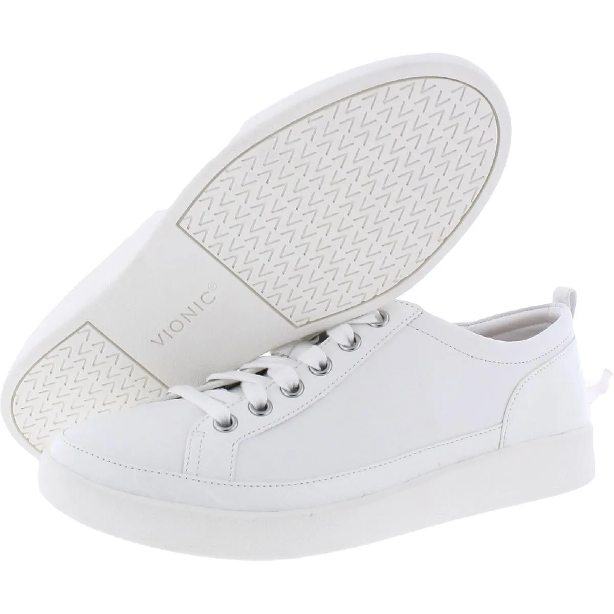Winny Womens Leather Lace Up Casual and Fashion Sneakers