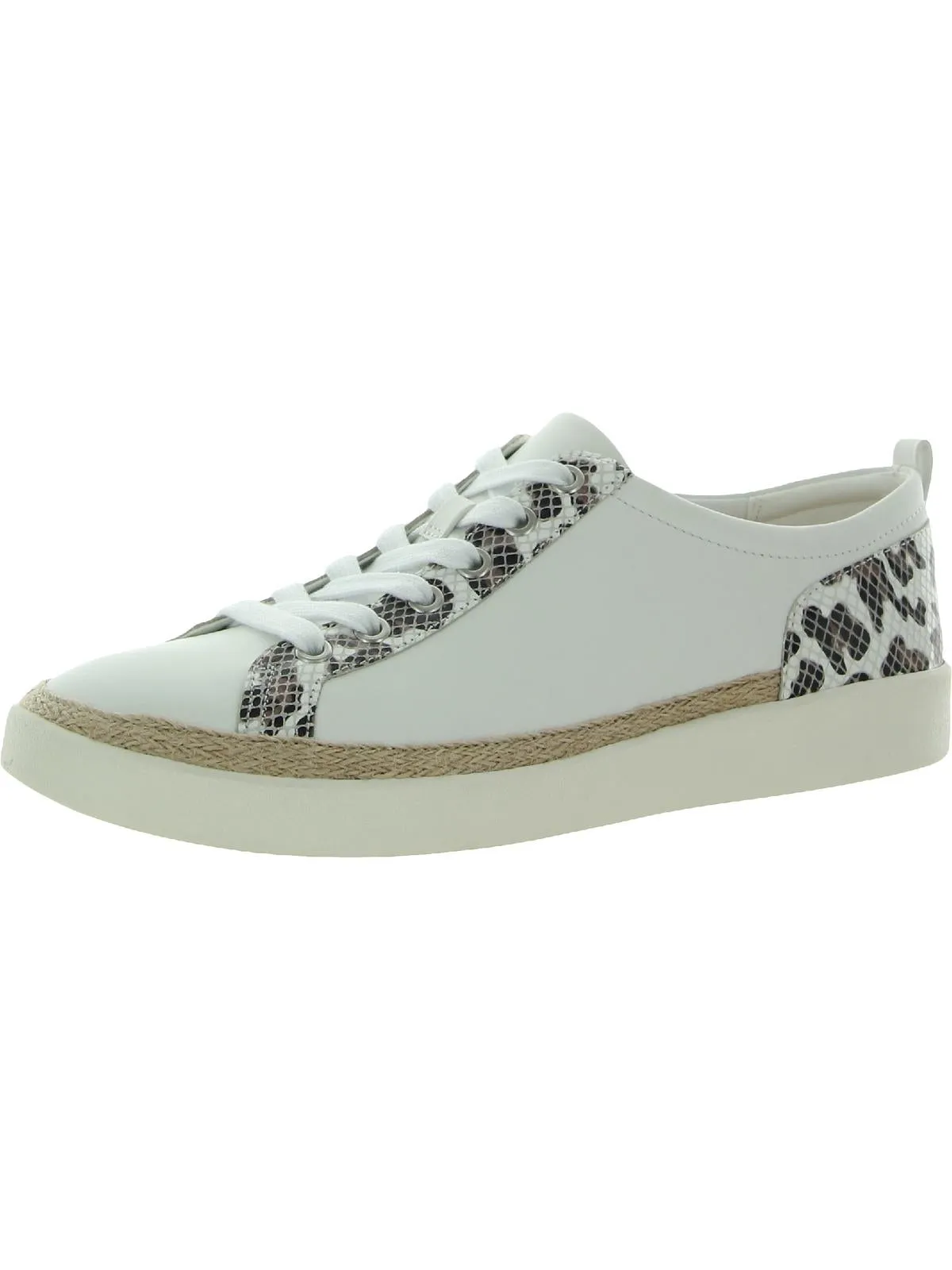 Winny Womens Leather Lace Up Casual and Fashion Sneakers