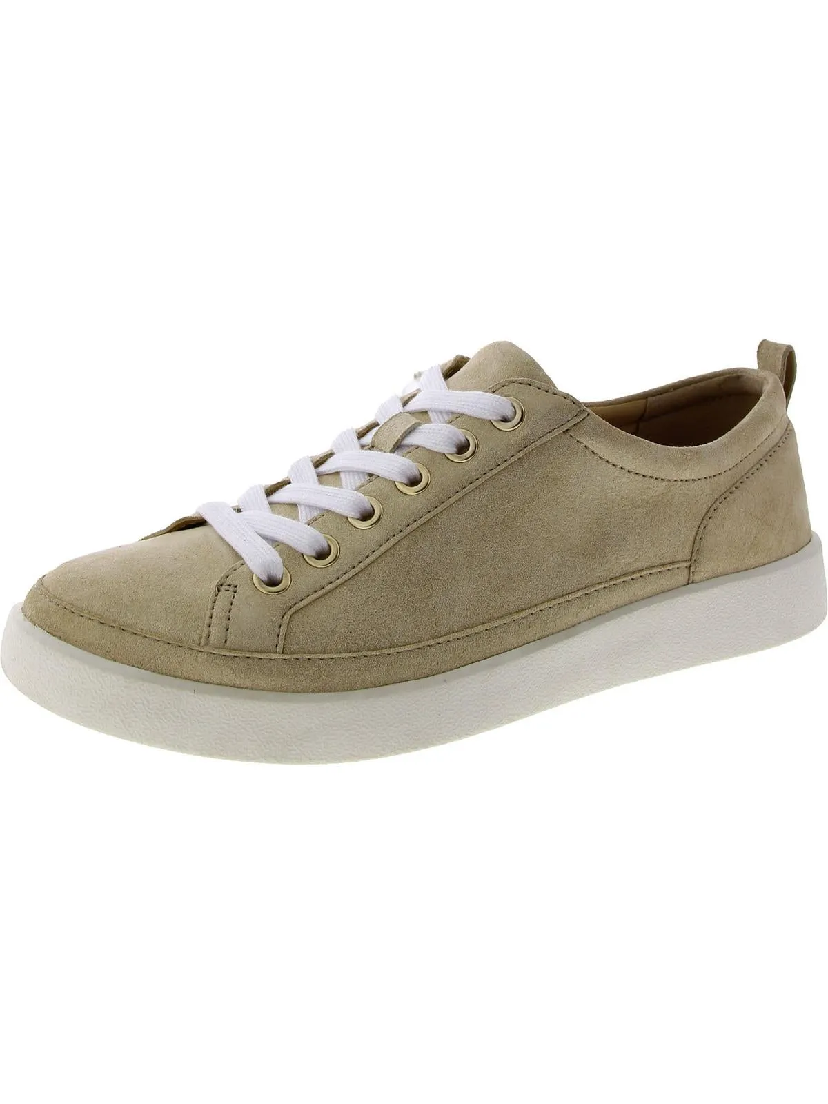Winny Womens Leather Lace Up Casual and Fashion Sneakers