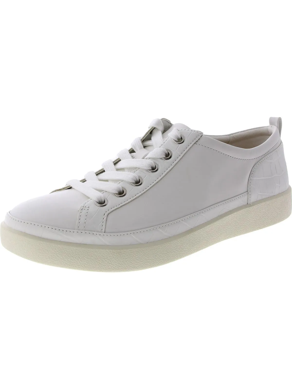 Winny Womens Leather Lace Up Casual and Fashion Sneakers