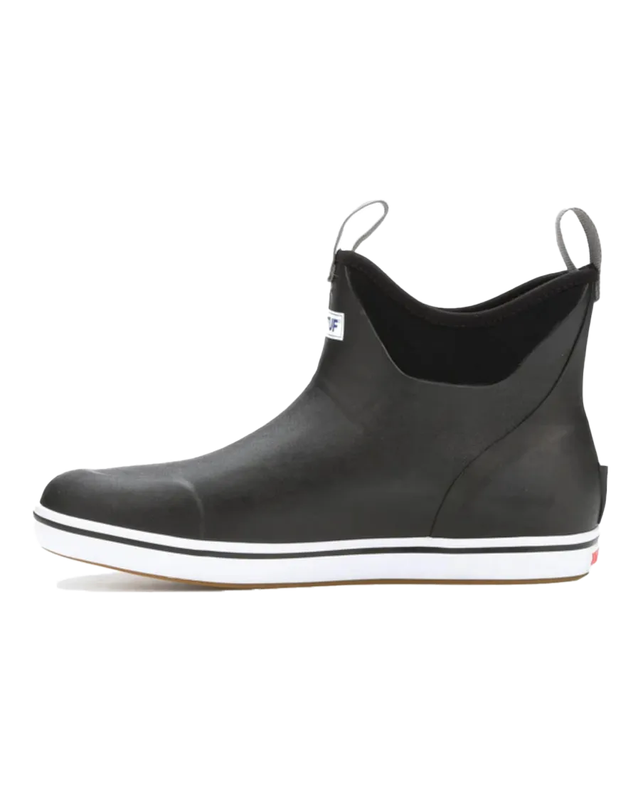 Women's 6" Ankle Deck Boots in Black
