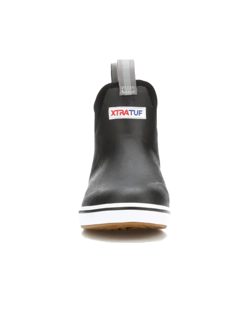 Women's 6" Ankle Deck Boots in Black
