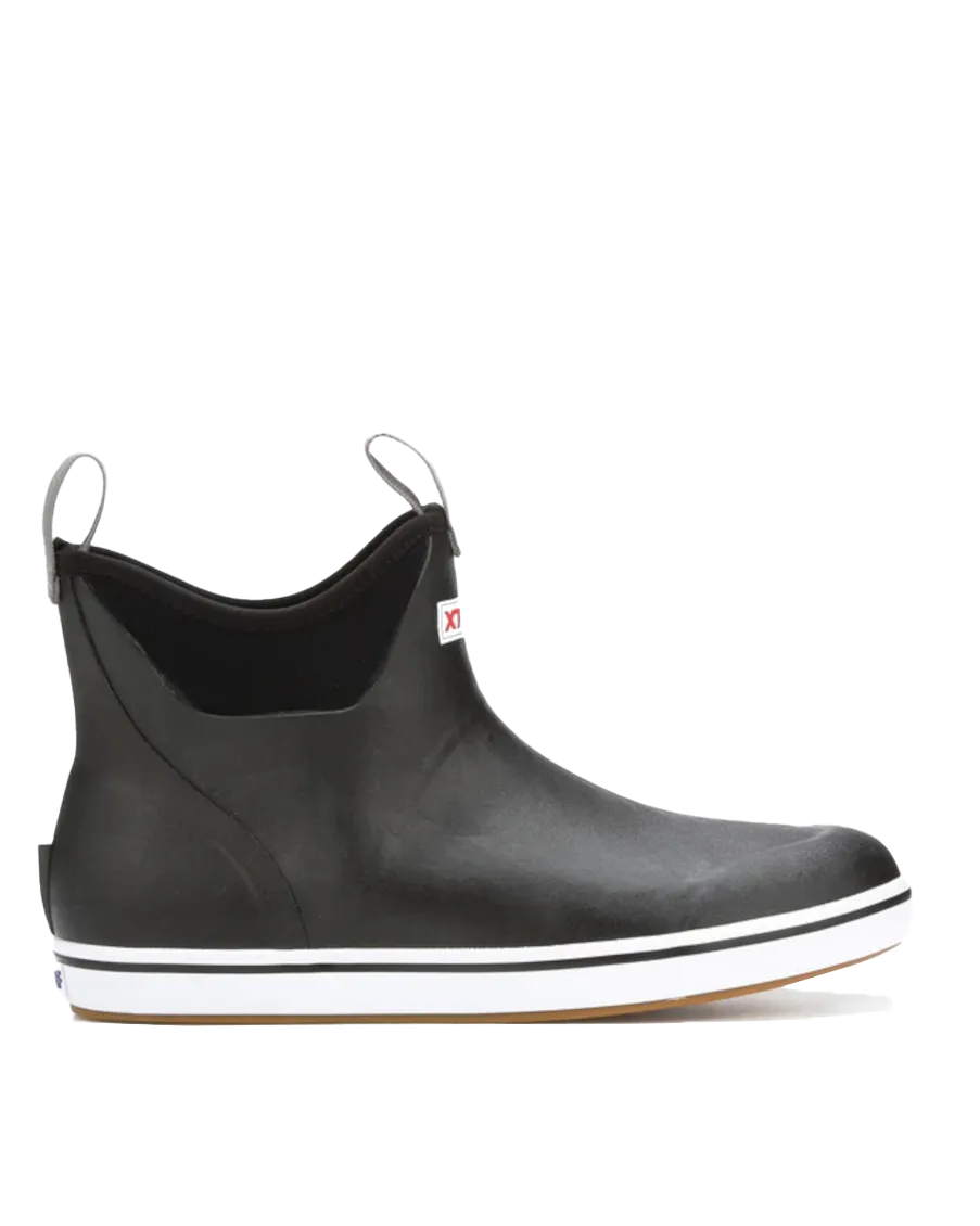 Women's 6" Ankle Deck Boots in Black