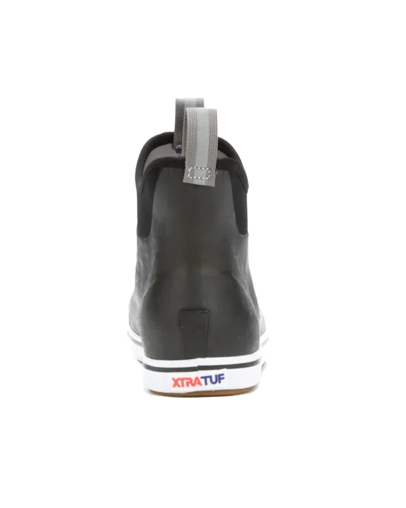 Women's 6" Ankle Deck Boots in Black