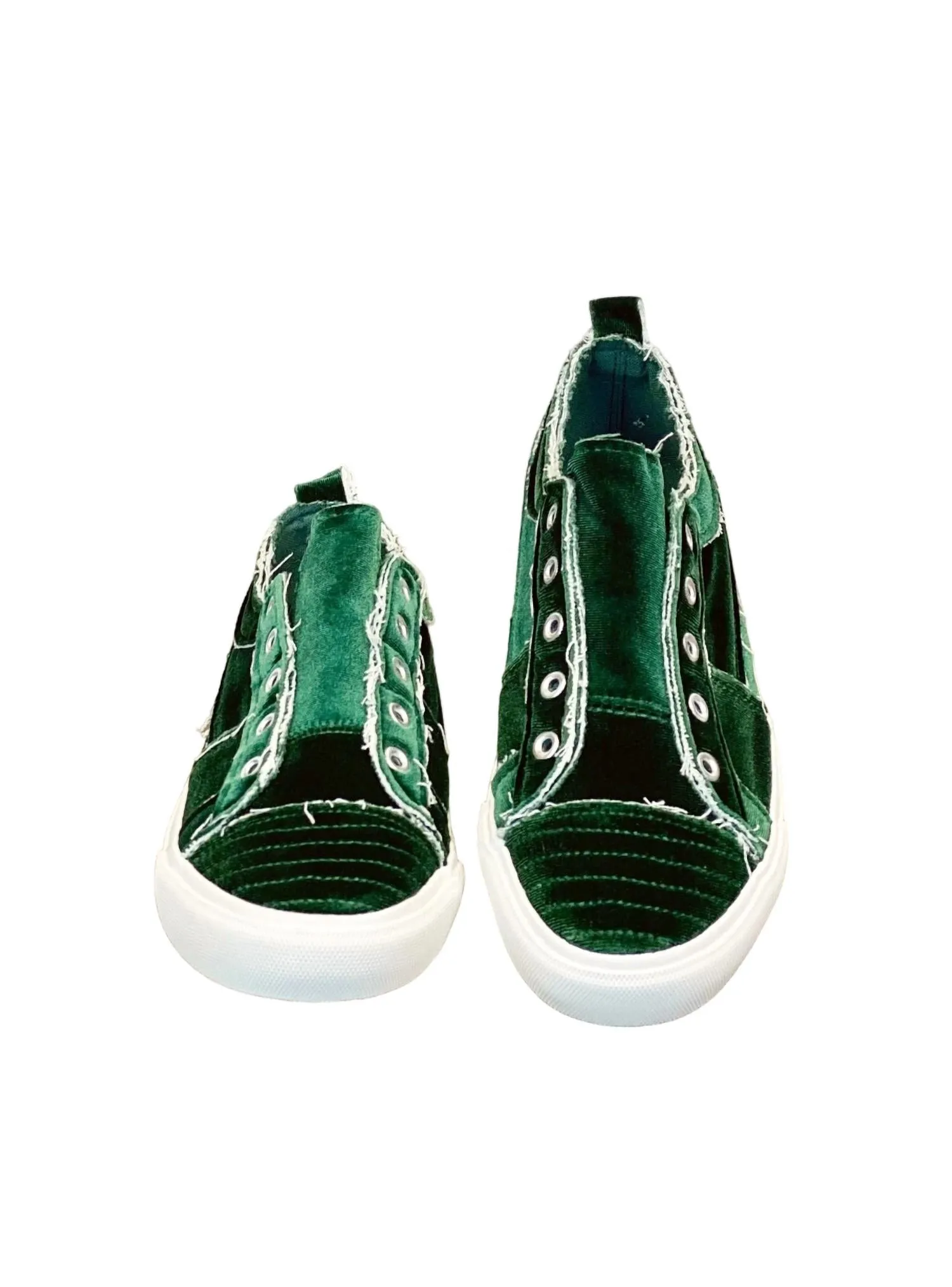 Women's Babalu Sneakers In Green Velvet