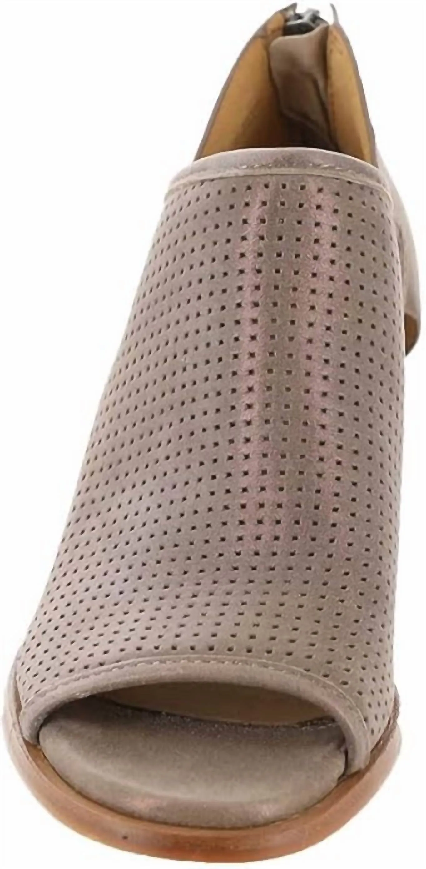 Women's Carleigh Open Toed Bootie In Coffee