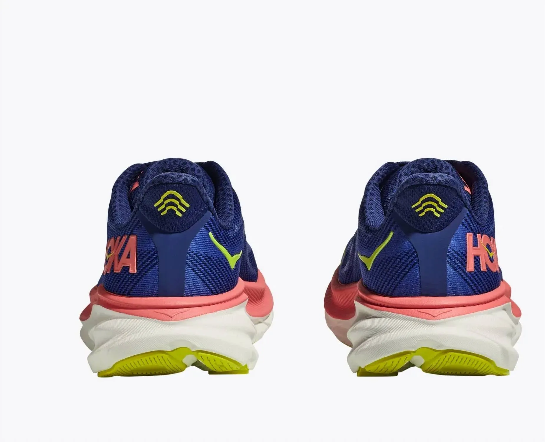 Women's Clifton 9 Running Shoes In Evening Sun/coral