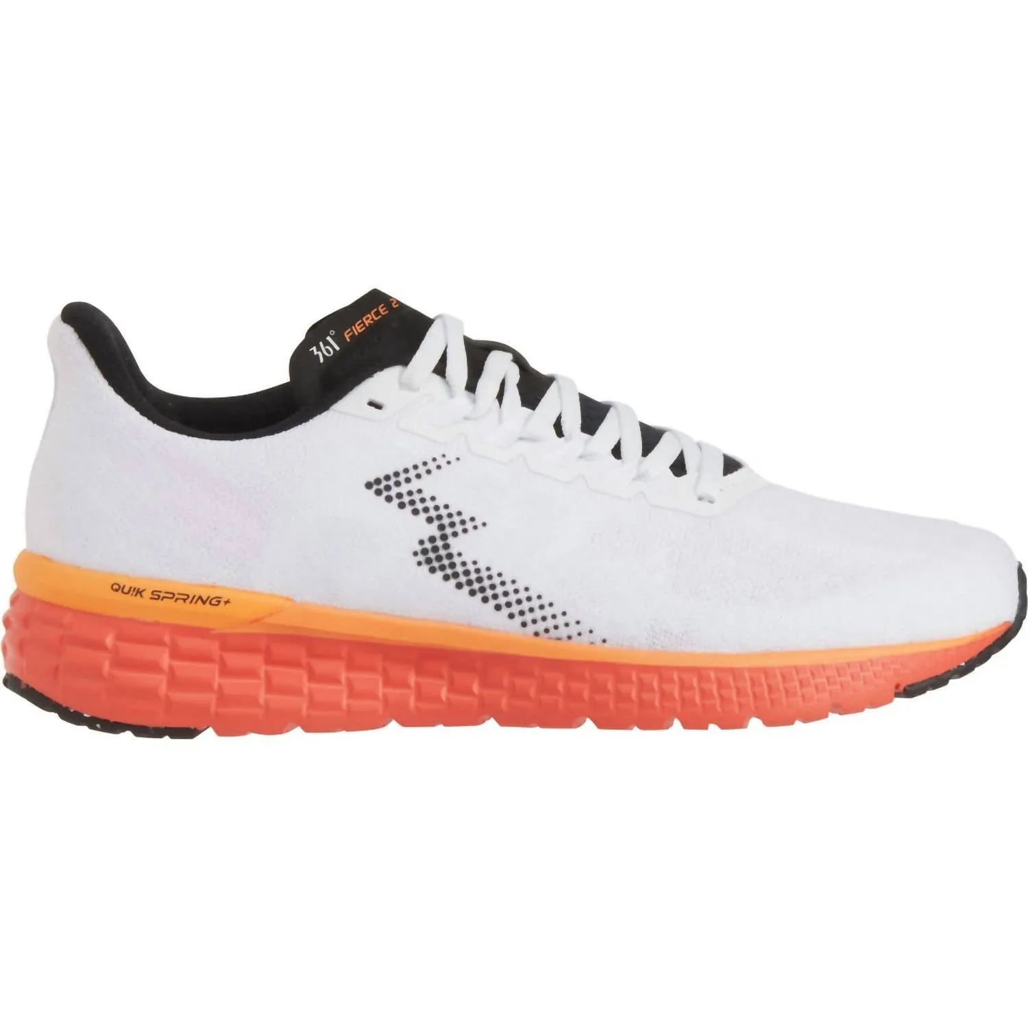 Women's Fierce 2 Running Shoes - Medium Width In White, Mandarin Red