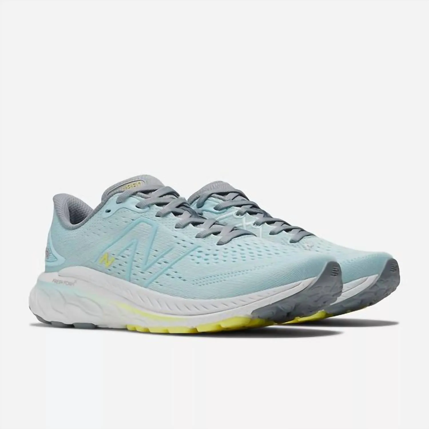 Women's Fresh Foam X 860V13 Shoes Wide Width In Blue/steel/cosmic Pineapple