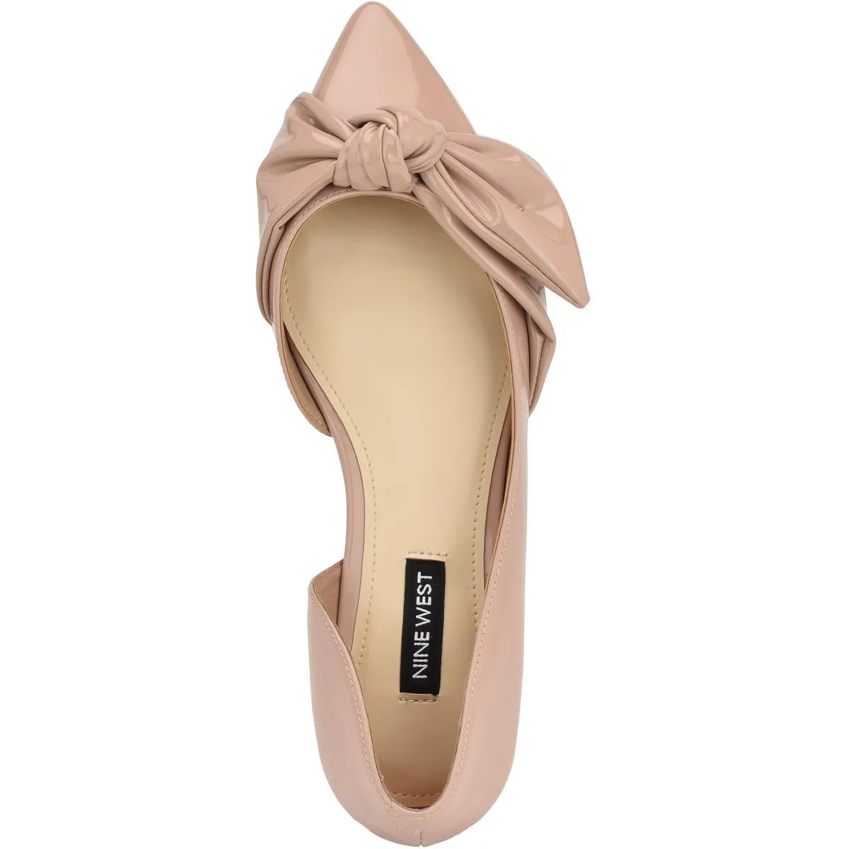 Womens Knot-Front Pointed Toe D'Orsay