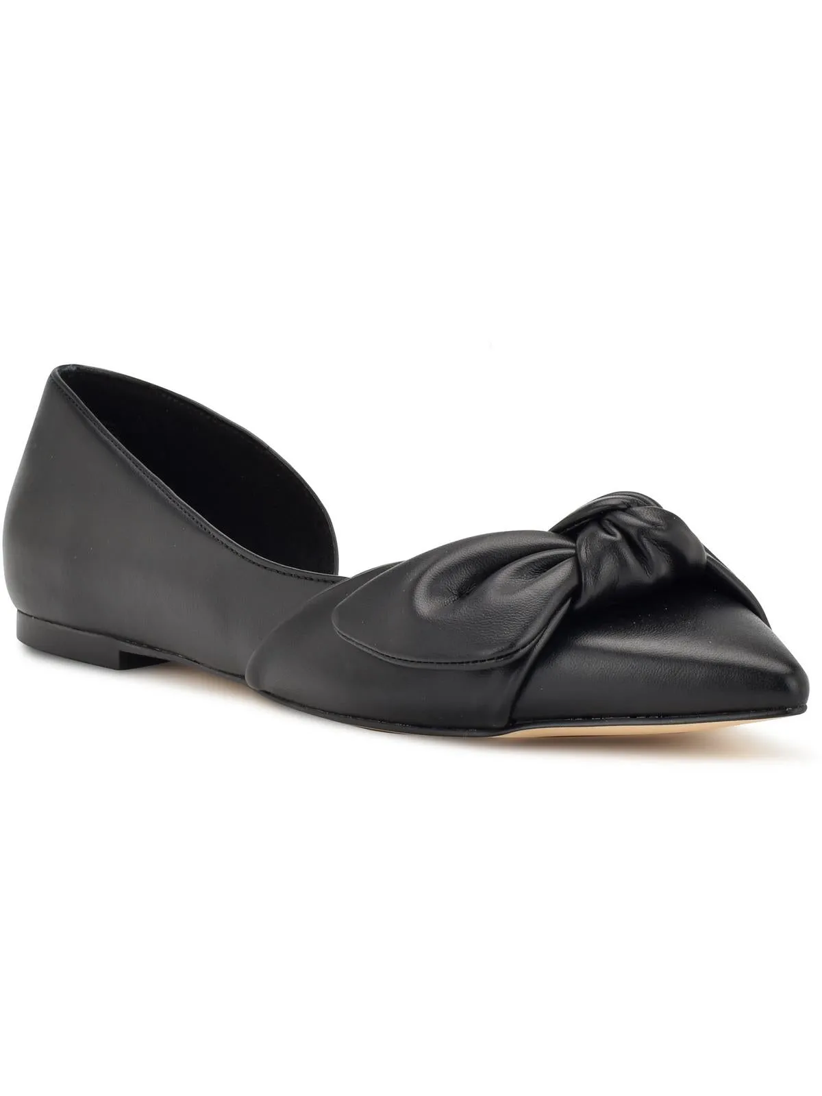Womens Knot-Front Pointed Toe D'Orsay