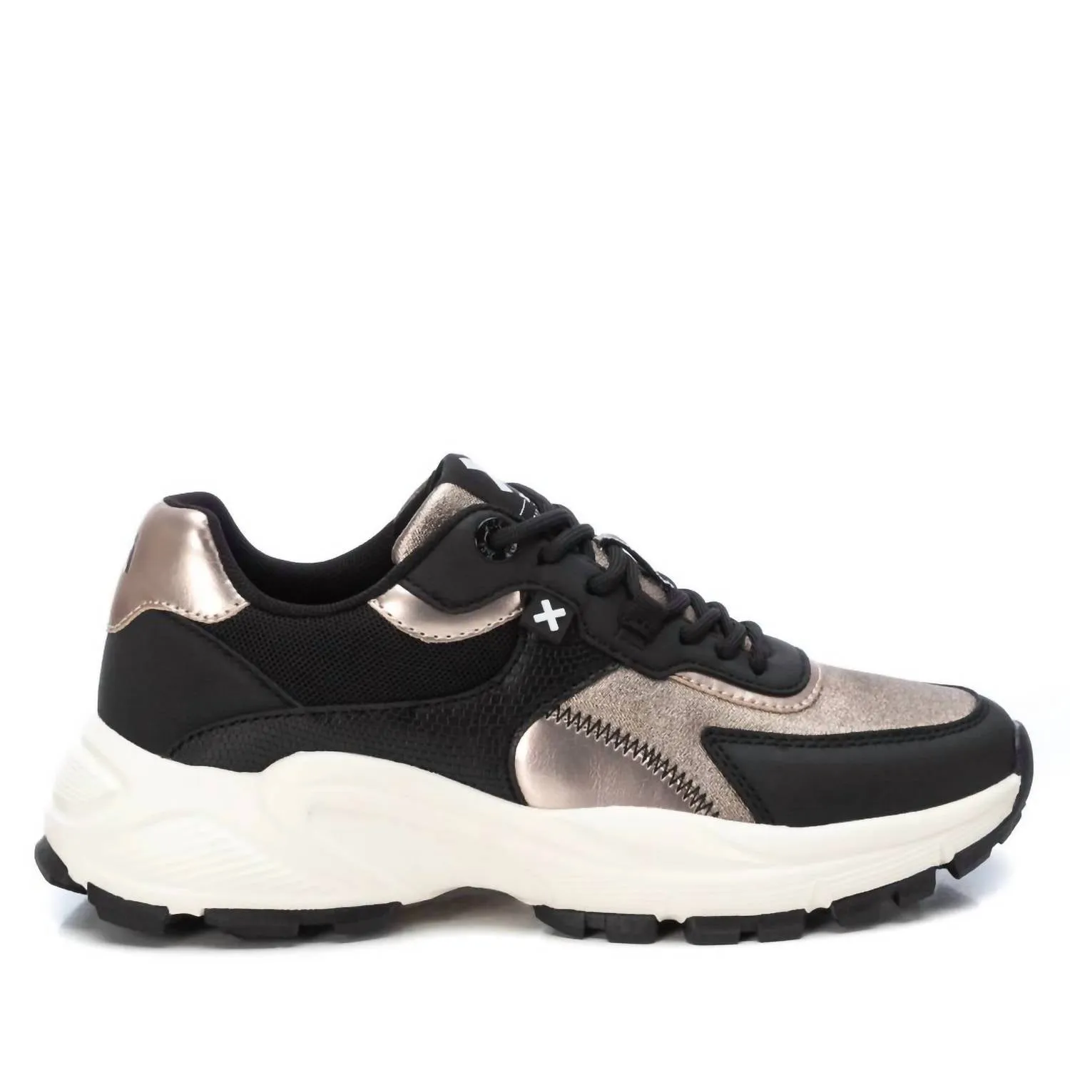 Women's Lace Closure Sneakers In Gold