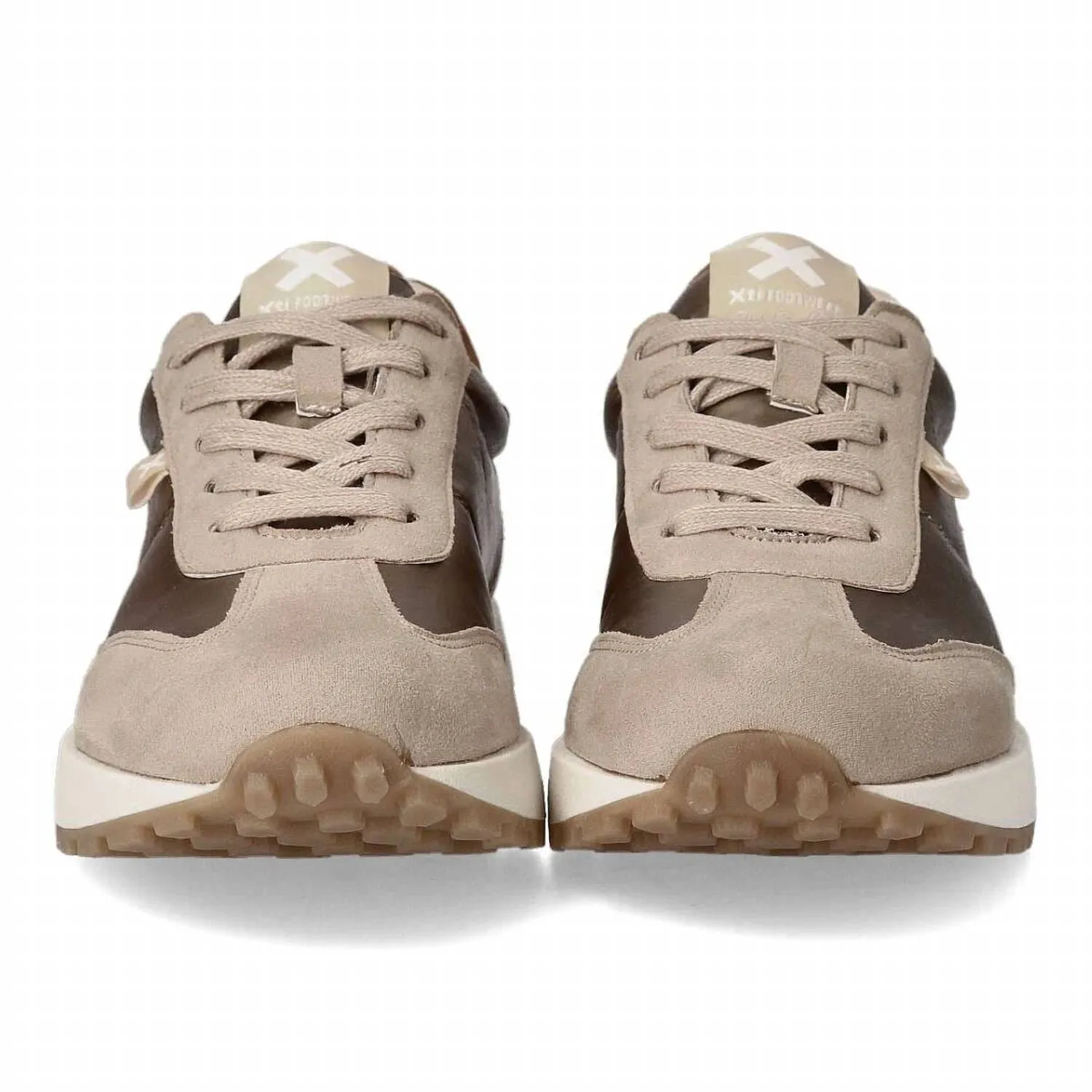 Women's Lace-Up Sneakers In Gold
