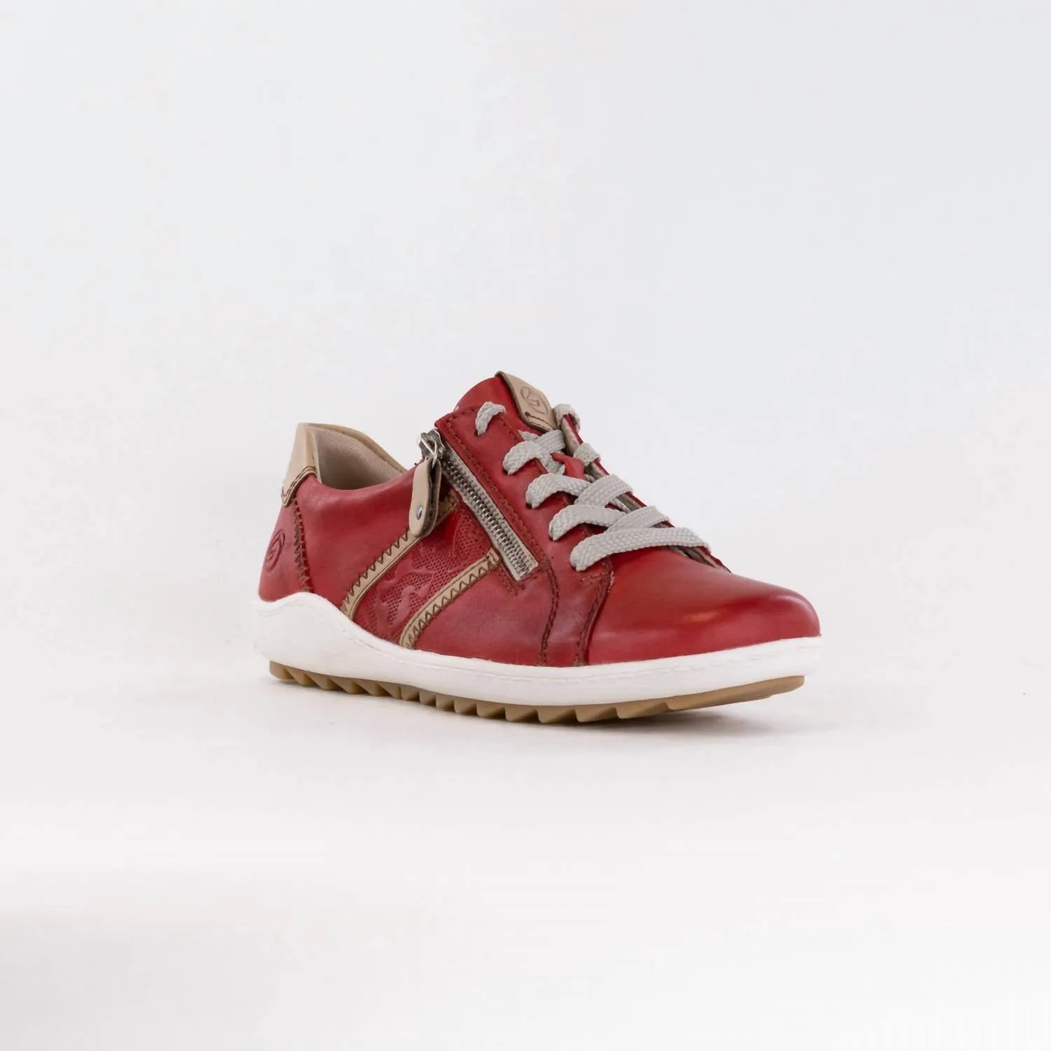 Women's Liv Sneakers In Red Leather Combi