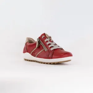 Women's Liv Sneakers In Red Leather Combi