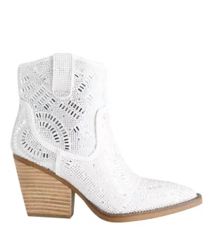 Women's Maze Boot In White Silver