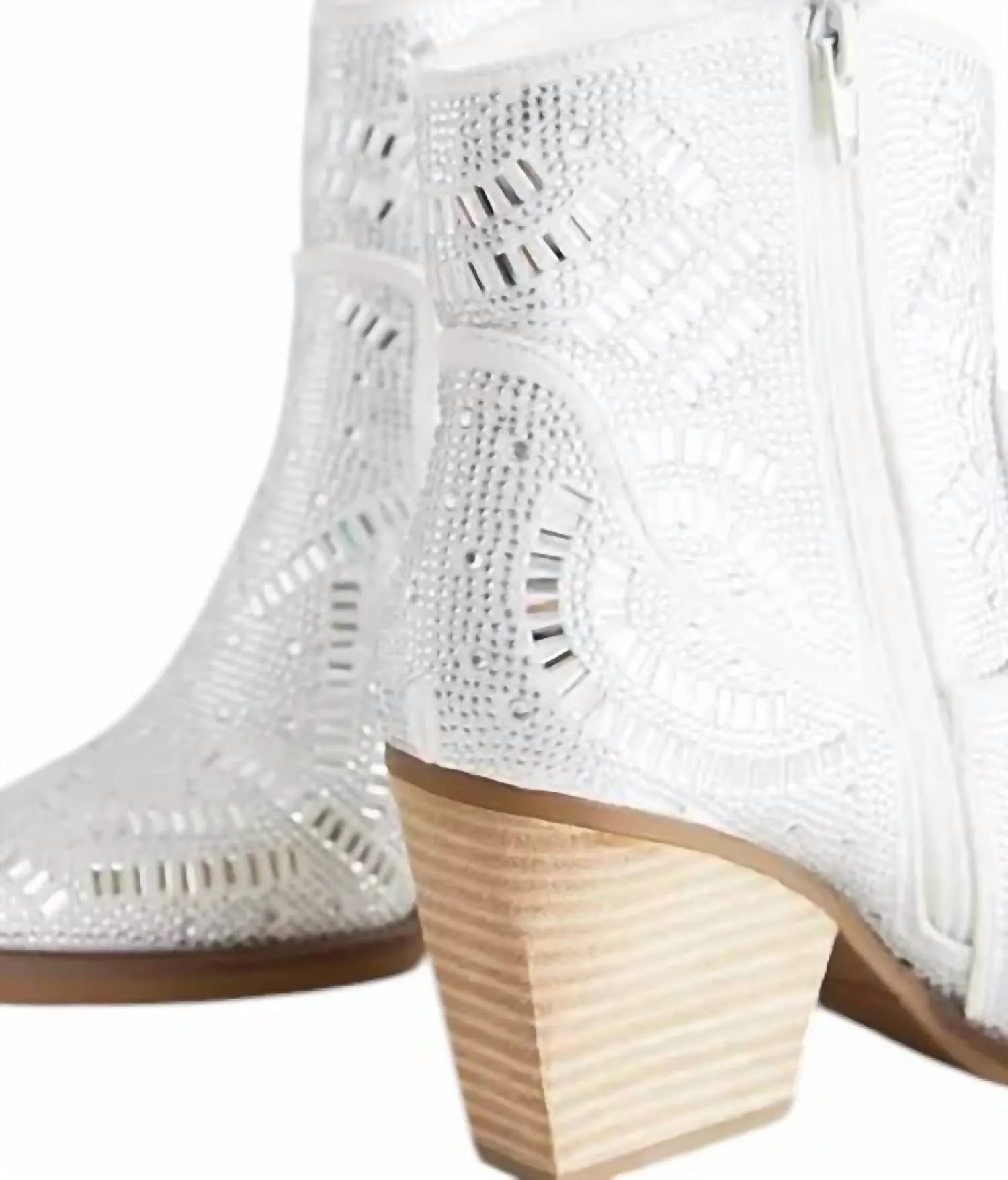 Women's Maze Boot In White Silver
