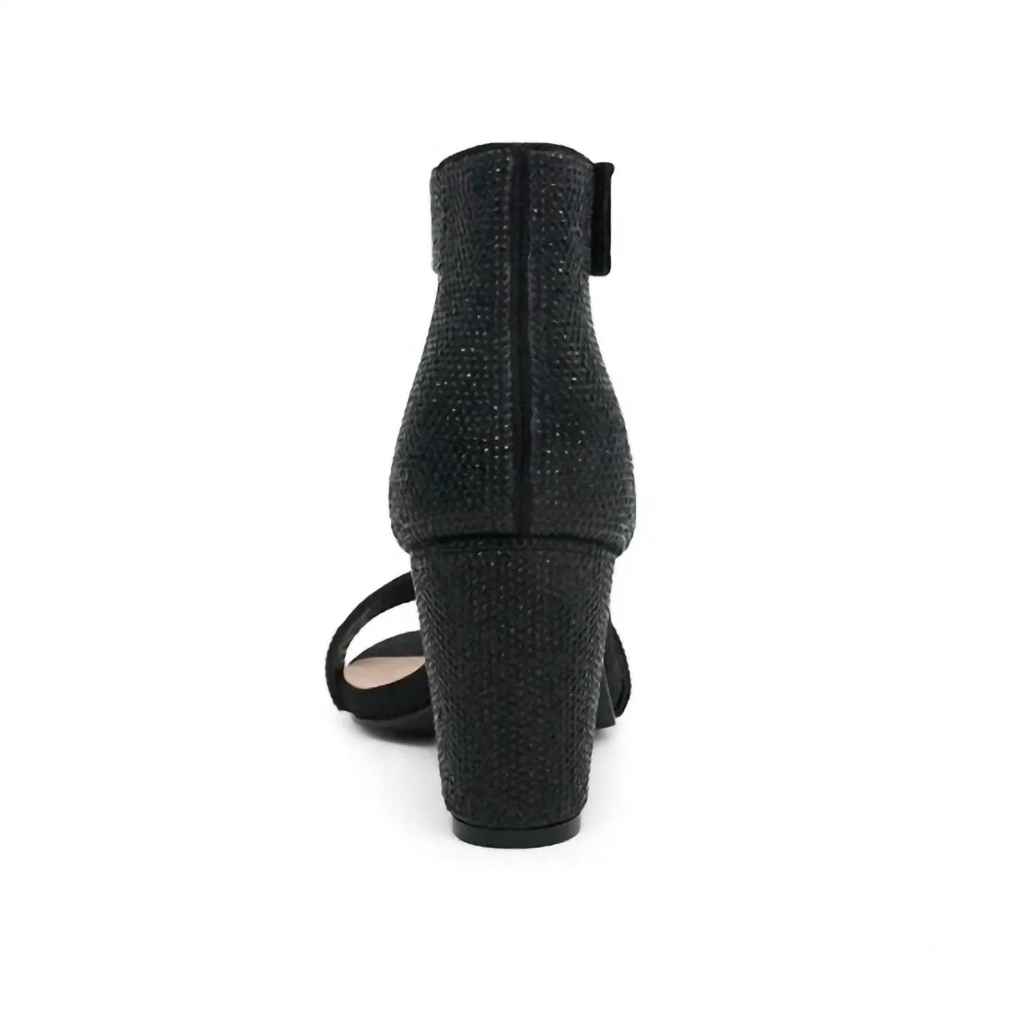 Women's Nicky 4 Velcro Strap Heel In Black Shimmer