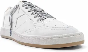 Women's Paz Sneaker In White/sand Suede