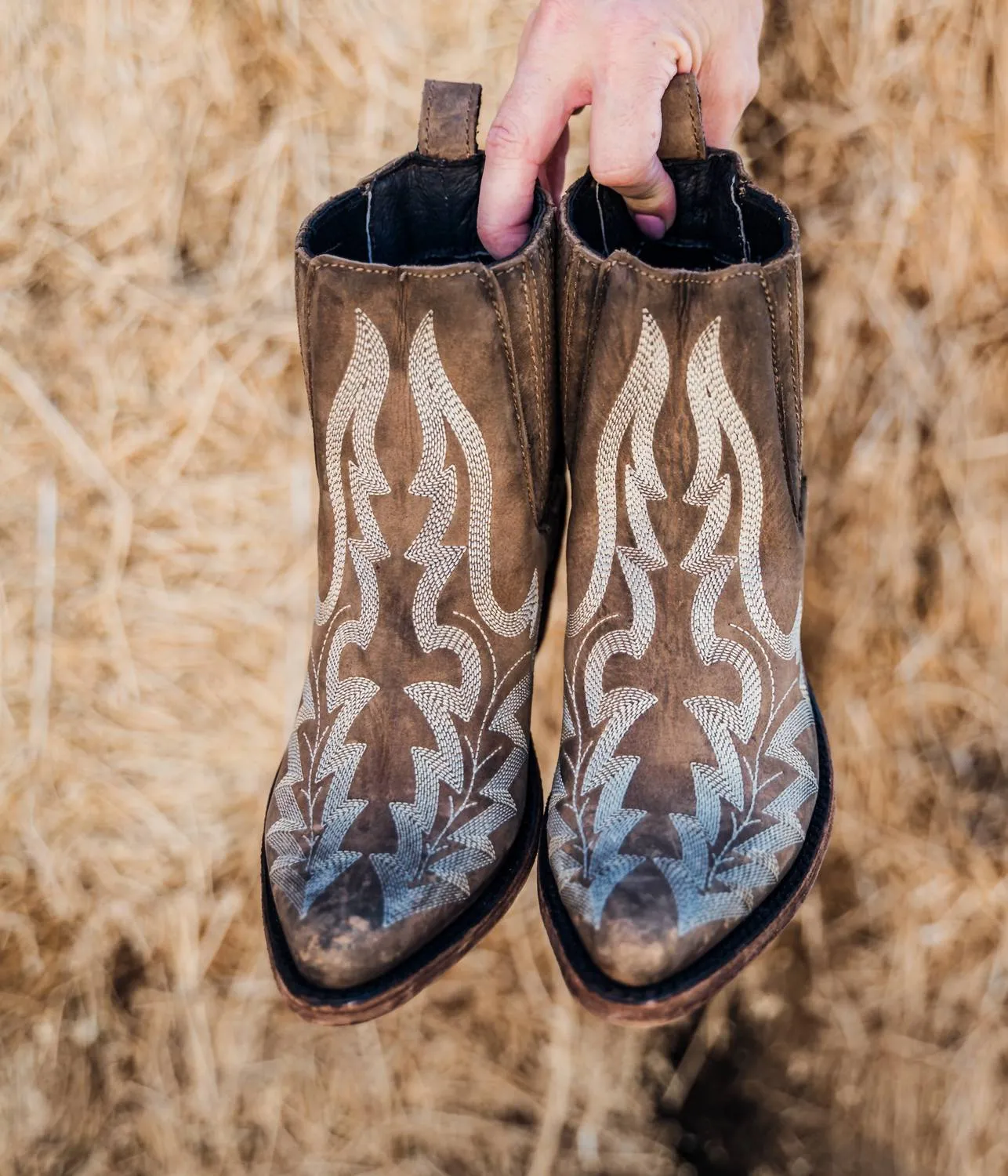 Women's Simone Stitched Ankle Boot In Brown
