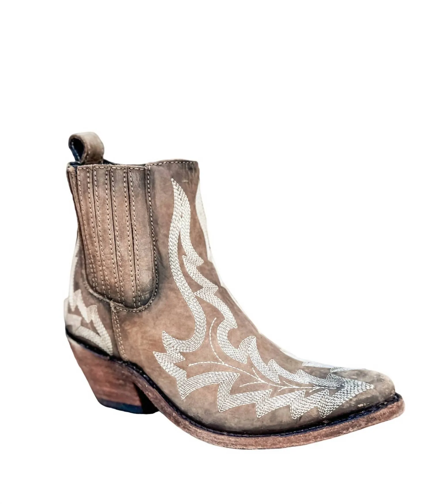 Women's Simone Stitched Ankle Boot In Brown
