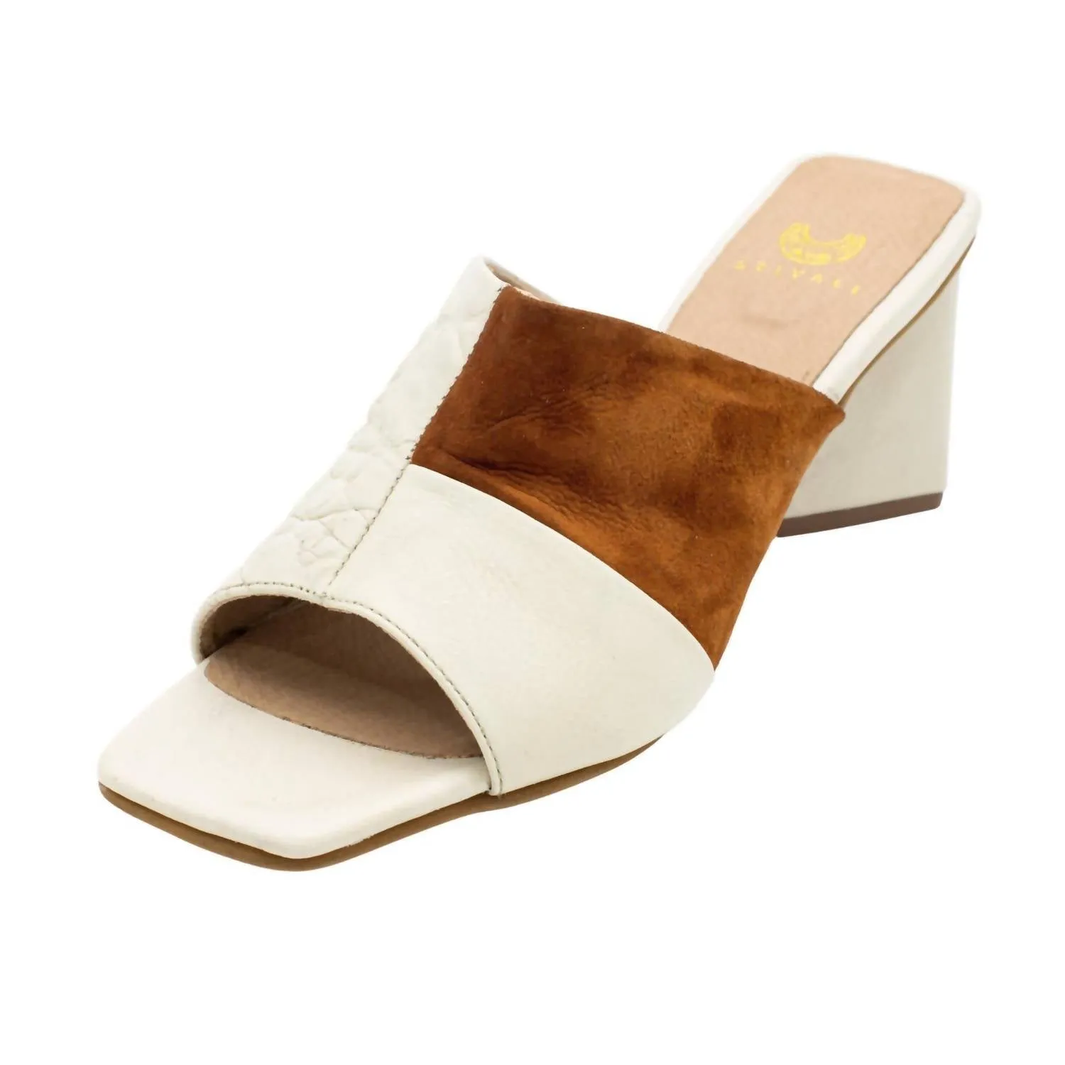 Women's Soulmate Heel Mule In Ivory/tan