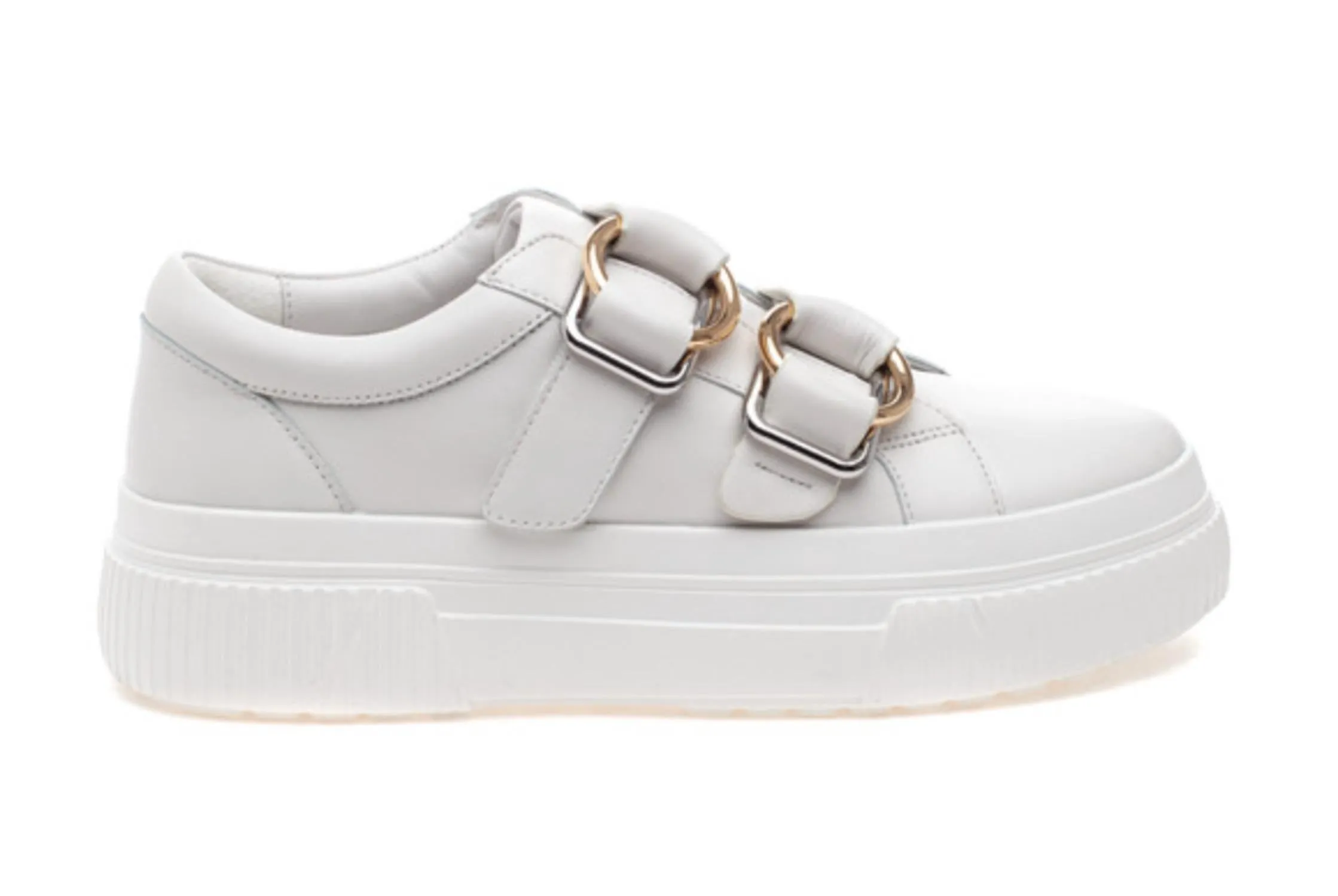 Women's Waldo Sneaker In White Leather