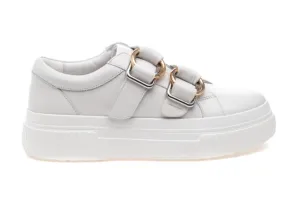 Women's Waldo Sneaker In White Leather