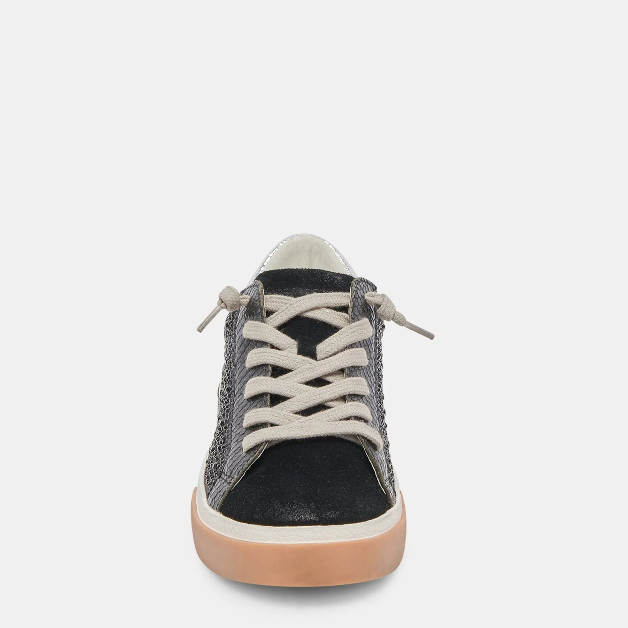 Zina Crystal Sneakers Black Suede